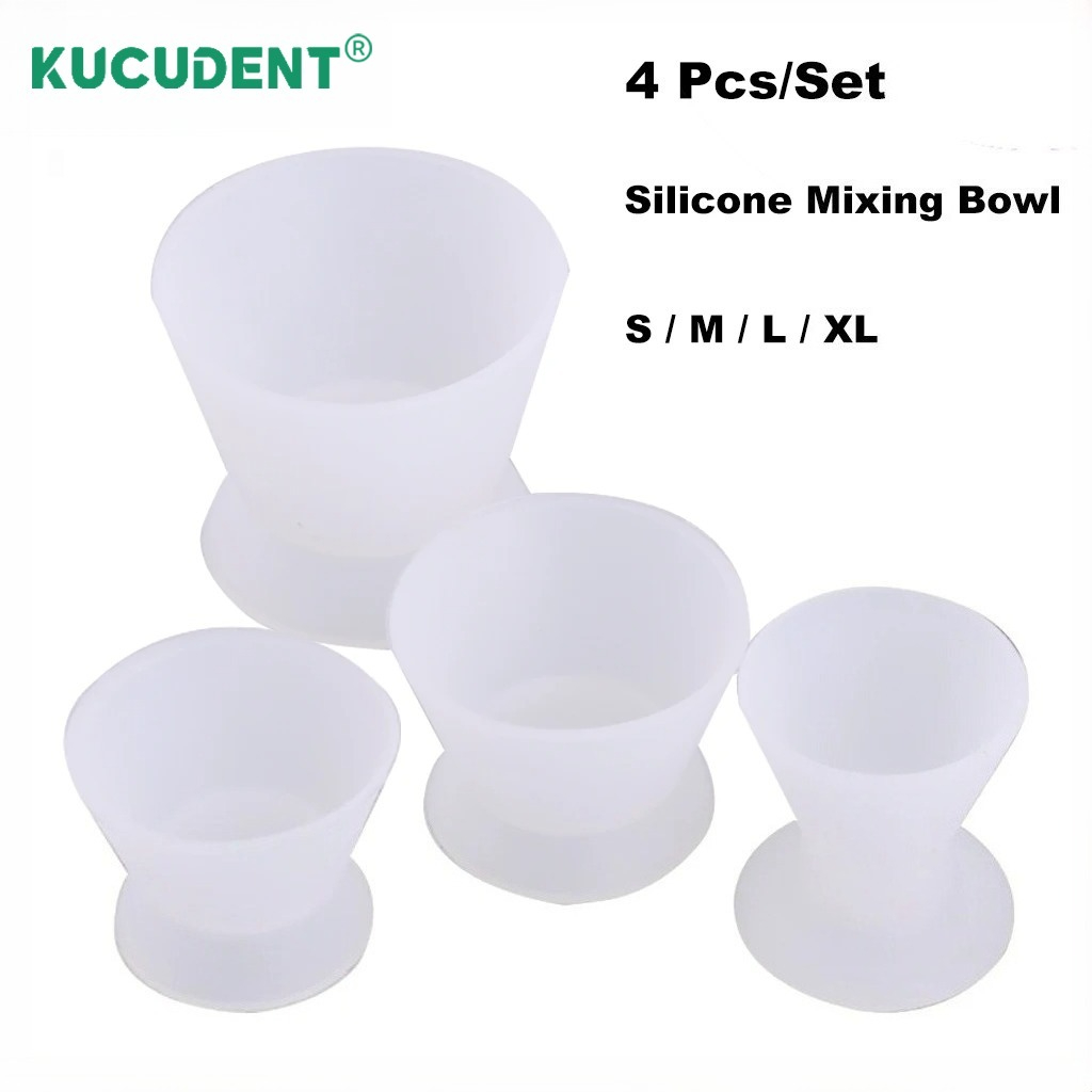 Teeth Whitening Kit - 4Pcs/Set Dental Silicone Cup Flexible Self