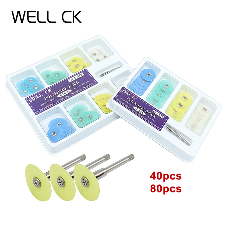 WELL CK 40/80Pcs Dental Polish - Teeth Whitening Kit 评论和价格