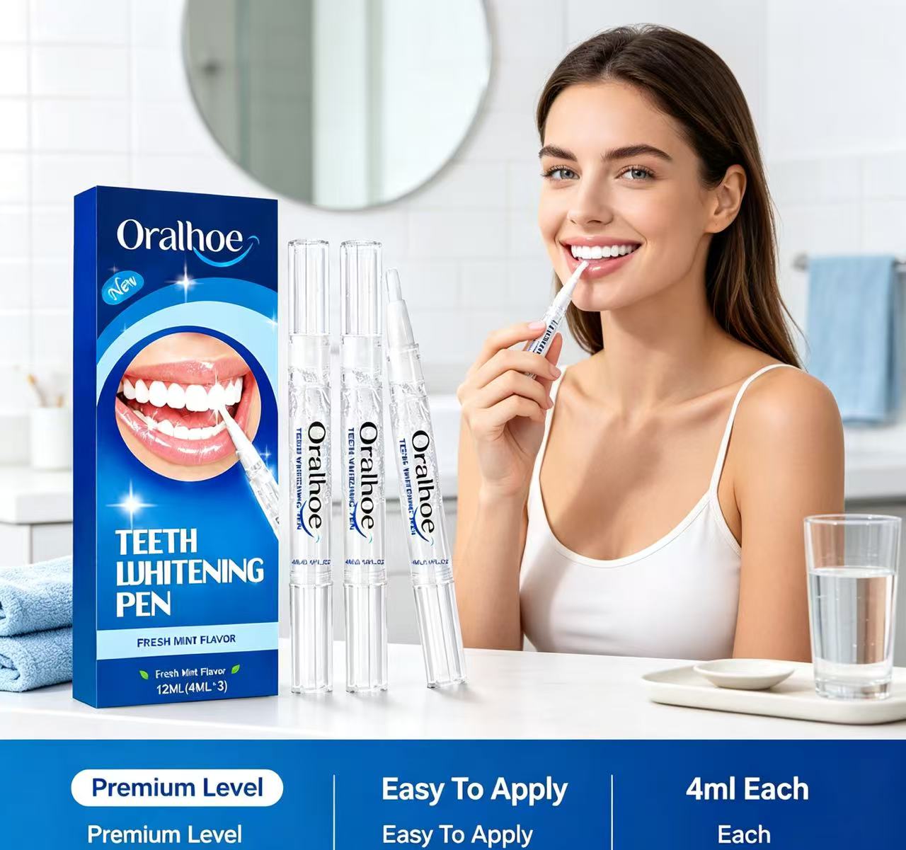 Oralhoe Teeth Whitening Pen 3P - Teeth Whitening Pens 评论和价格
