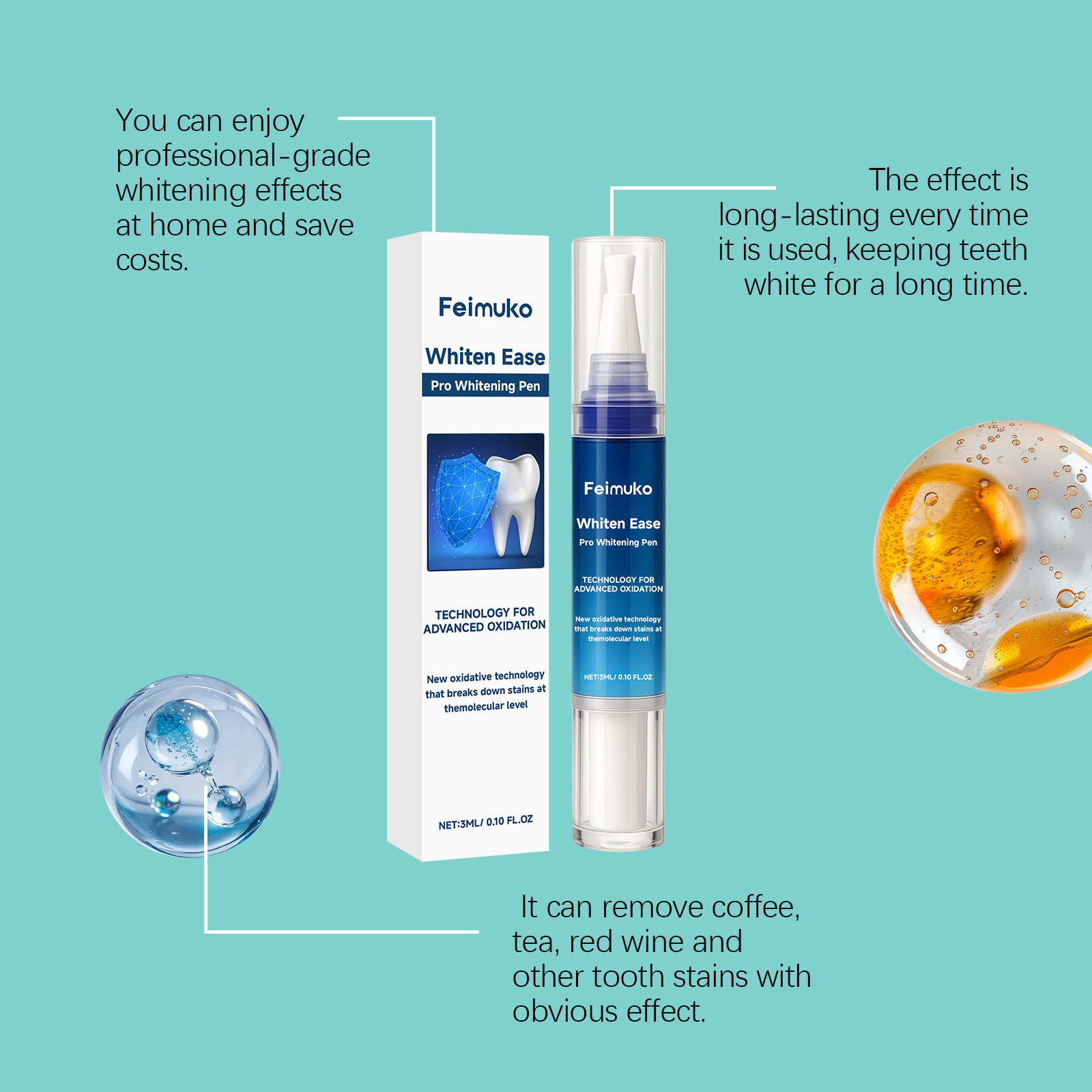Feimuko 3mL Pro Whitening Pen  - Teeth Whitening Pens 评论和价格