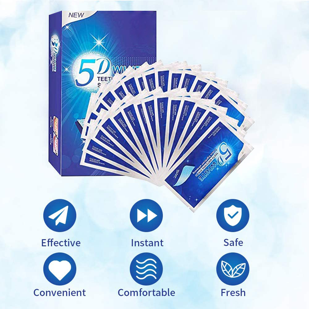 5D White Teeth Whitening Strip - Teeth Whitening Near Me 评论和价格