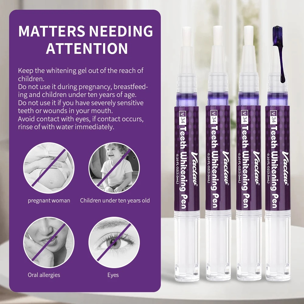 Vaclav V34 Purple Teeth Whiten - Teeth Whitening Pens 评论和价格