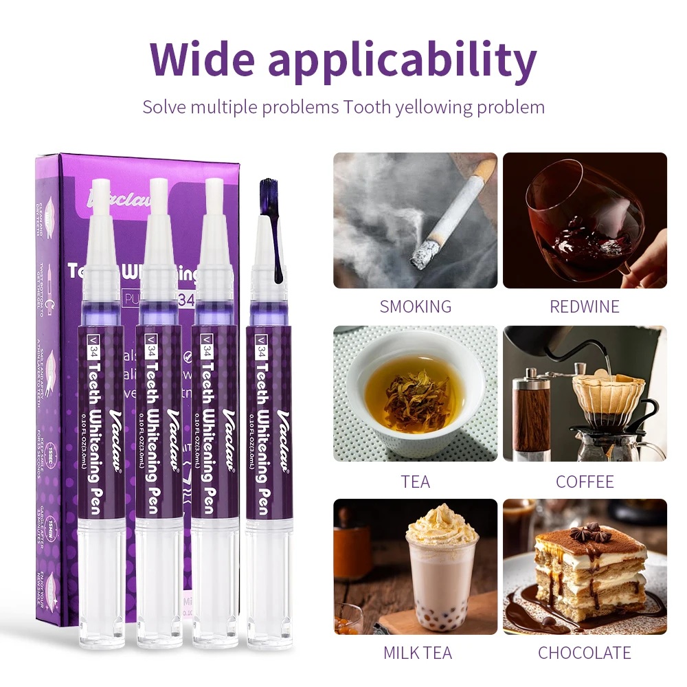 Vaclav V34 Purple Teeth Whiten - Teeth Whitening Pens 评论和价格